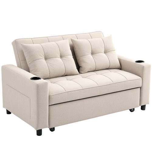 Homcom seater pull out sofa - homcom,