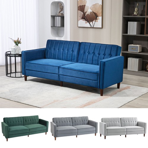 Sofa futon velvet touch - sofa, tufted