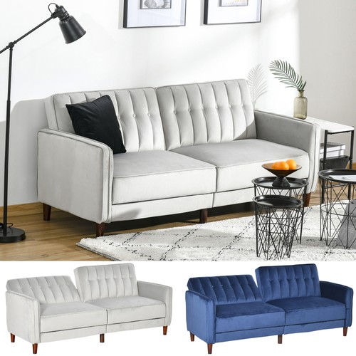 Sofa futon velvet touch tufted - sofa, velvet-touch